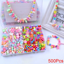 Load image into Gallery viewer, DIY Handmade Beaded Toy with Accessory Set Children Creative 24 Grid Girl Jewelry Making Toys Educational Toys Children Gift